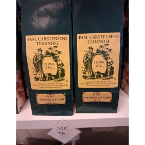 Jordb�r og fl�de. (Fam. Carstensens Tehandel)