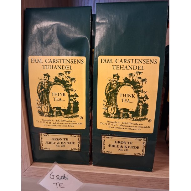 Gr�n te. �ble &amp; kv�de. (Fam. Carstensens Tehandel)