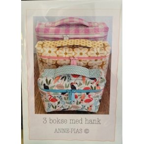 Anne-Pias 3 bokse med hank