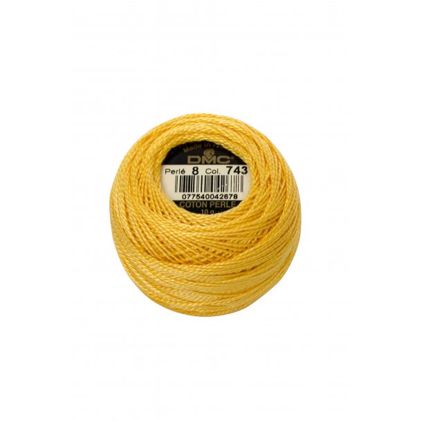 DMC Coton Perlegarn nr. 8 - ART 116 - farve 743