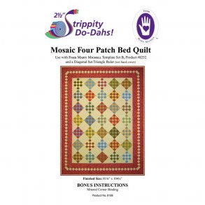 Mosaic Four Patch Bed Quilt, Strippity Do-Dahs