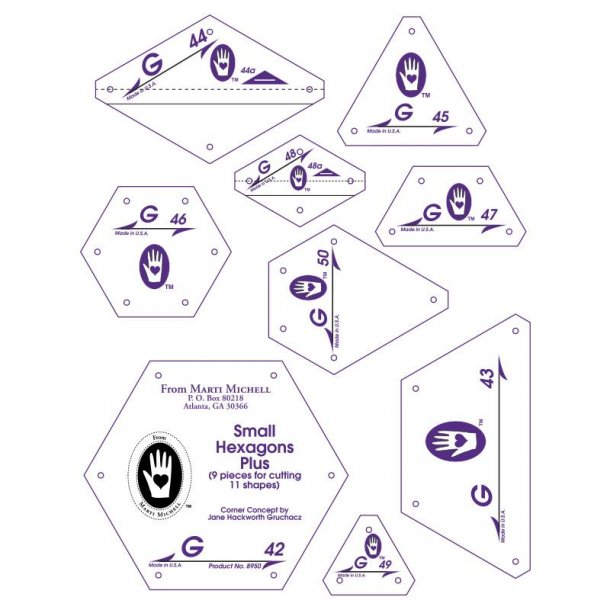 Set G, Marti Michell: Small Hexagon Set