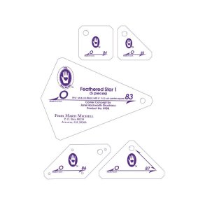 Set O, Marti Michell: The 19 5/8-inch (49,8 cm) Feathered Star Set