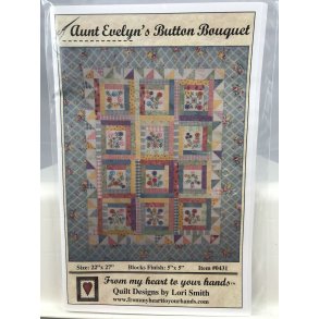 Aunt Evelyns Button Bouquet by Lori Smith
