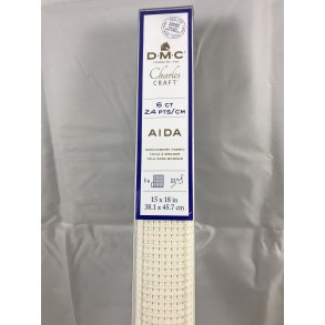 Aida ,Ecru 6 ct 2,4 pts/cm, 1 stk. 38,1x45,7 cn / 15/18 inch - DMC