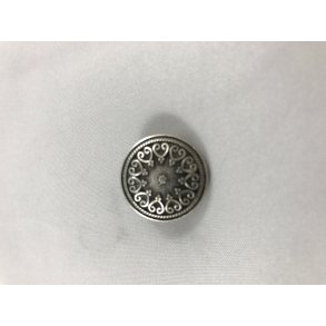 Rund Knap, messing 23 mm