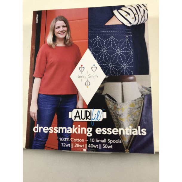 Aurifil Trdske med 10 ruller trd, "Dressmaking Essentials"