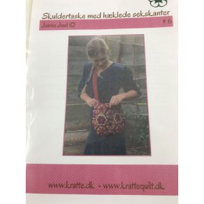 Skuldertaske med hklede sekskanter