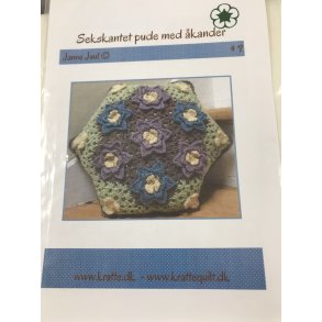 Sekskantet pude med kander