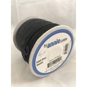 Kant elastik til mesh  - Sort