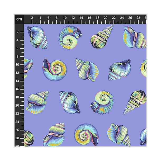 Tula Pink - Floral Reef, Lil Shelly, Marine