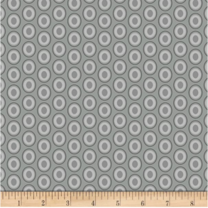 Art Gallery Fabrics - Oval Elements - Silver Drops