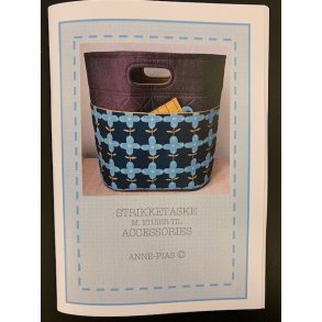 Anne-Pias Strikketaske med etuier til accessories