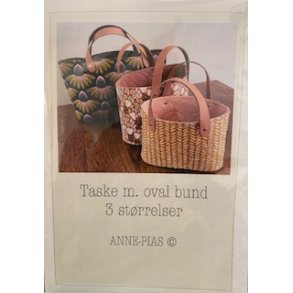 Anne-Pias taske med oval bund - 3 strrelser